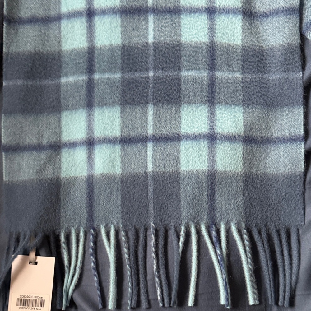 Plaid Fringe Scarf